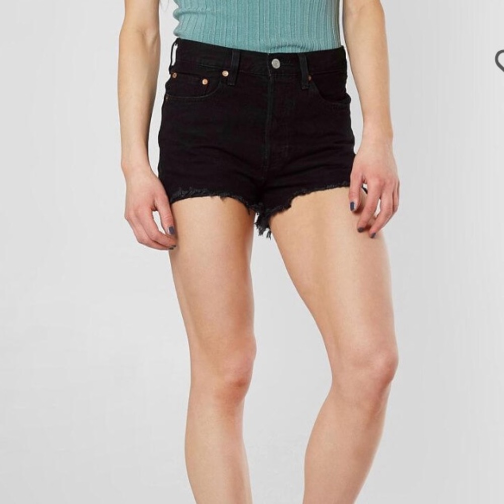 Levi’s 501 high rise jean shorts